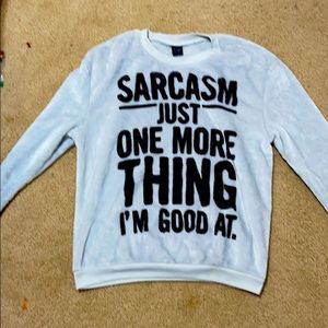 Long sleeve sweater baby blue